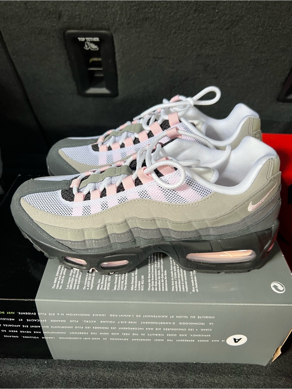 Nike Air Max 95 OG Pink Foam Black/Pink/White Suede Women's 7.5 HJ5996-001